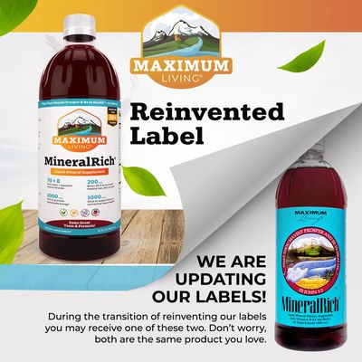 Maximum Living MineralRich Minerals Supplement - 32 oz (32 oz (Pack of 1), MineralRich)