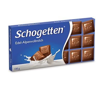 Schogetten Alpine Milk Chocolate Bar Candy Original German Chocolate 100g3.52oz