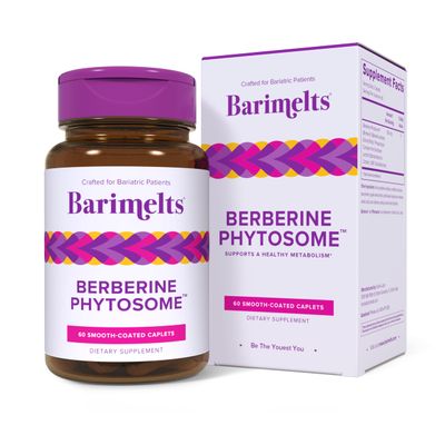 Barimelts Berberine Phytosome 550mg for GLP-1 Users and Bariatric Patients - Metabolism Support - 60 Smooth-Coated Caplets (1-Month Supply)