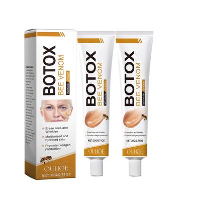 PAQIMAN 2 Pcs Bee Venom Skin Cream, Anti-Aging Face for All Skin Type Wrinkle Removal Firming Moisturiser Cream