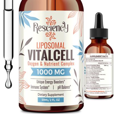 13-in-1 Liquid Oxygen Nutrient Supplement for Energy, Altitude Support, Performance, Antioxidant, Immune, Fatigue Detox, Liposomal for High Absorption, pH Balance, Organic, Gluten Free, 2 Fl Oz