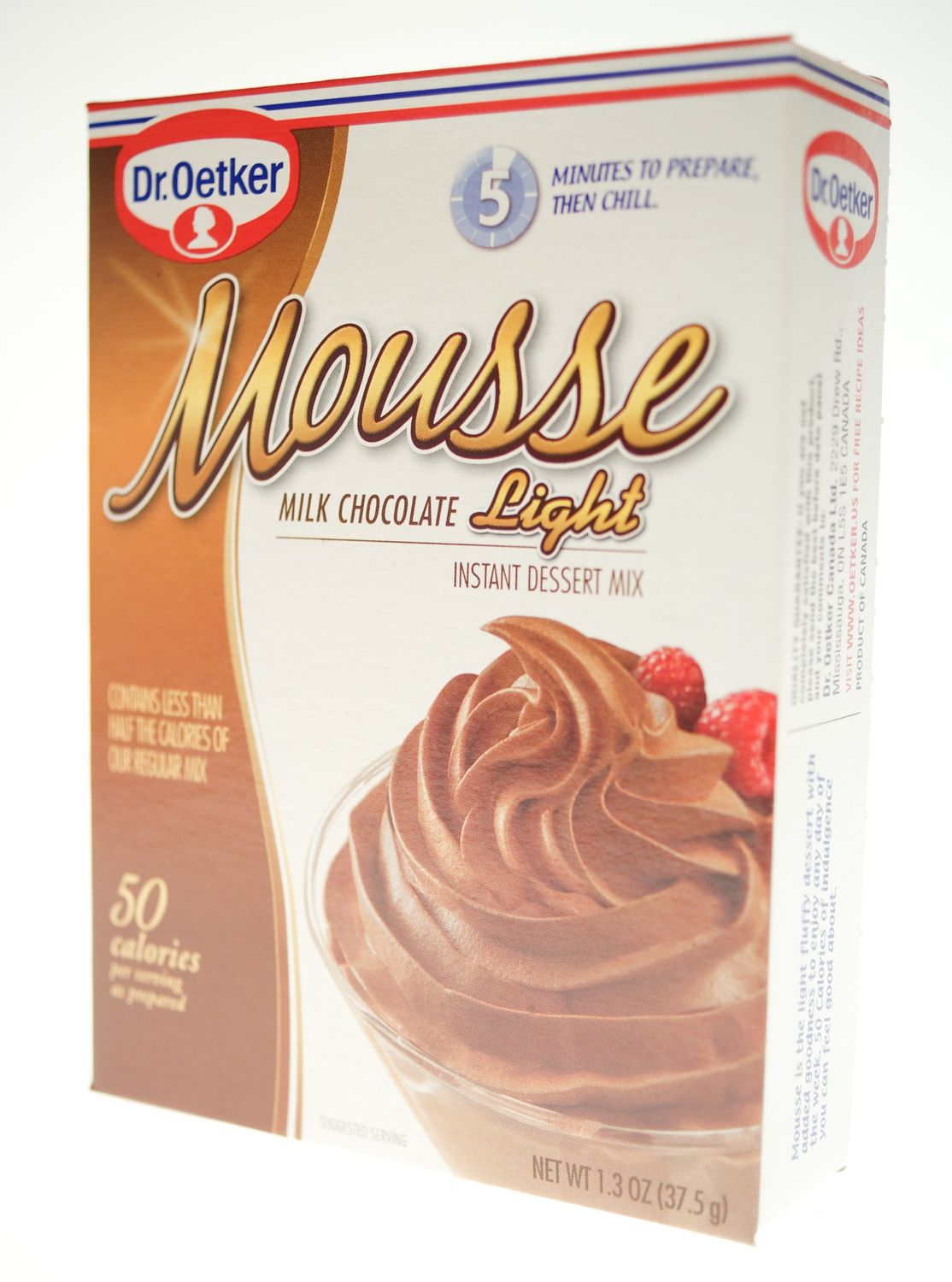 Dr Oetker Milk Chocolate Mousse Light, 1.3-Ounce (Pack of 6)