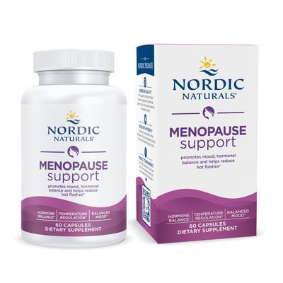 Nordic Naturals Menopause Support -Unflavored - 60 Capsules - Women s Hormone-Support Supplement for Menopause, Mood Balance Hot-Flash Support - Plant-Based Herbs and Phytoestrogens - 30 Servings