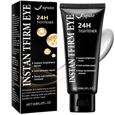 Temporary Instant Eye Tightener Cream - 60 ML Quickly Reduces Dark Circles, Eye Bags, Puffiness and Fine Lines for Anti-Aging and Firming, Provides Rapid Hydration and Locks in Moisture (2 fl. oz)-B