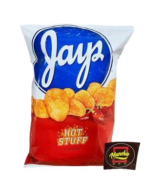 Jay&#39;s Hot Stuff Potato Chips an Iconic Chicago Style taste ((1) Bags 5.5 Oz)