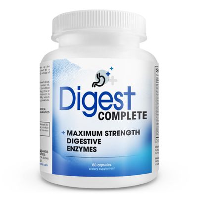 Digest Complete 2-in-1 Probiotic Digestive Enzymes, 60 Capsules