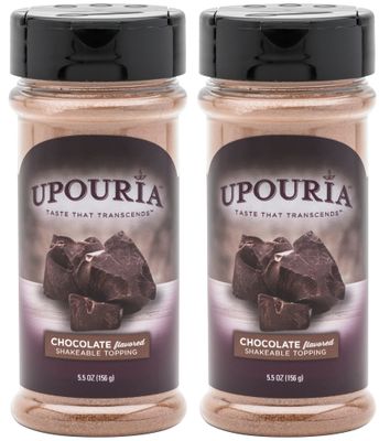Upouria Chocolate Flavored Shakeable Topping 5.5 Ounce - (Pack of 2)