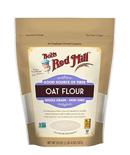 Bob&#39;s Red Mill Whole Grain Oat Flour, 20oz (Pack of 1) - Whole Grain, Vegan, Kosher