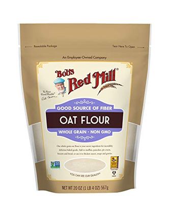 Bob&#39;s Red Mill Whole Grain Oat Flour, 20oz (Pack of 1) - Whole Grain, Vegan, Kosher