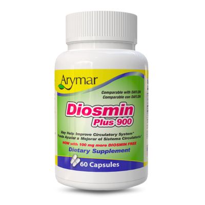 Arymar Diosmin Plus 900, Circulatory System Support (60 CapsulesPack of 1)