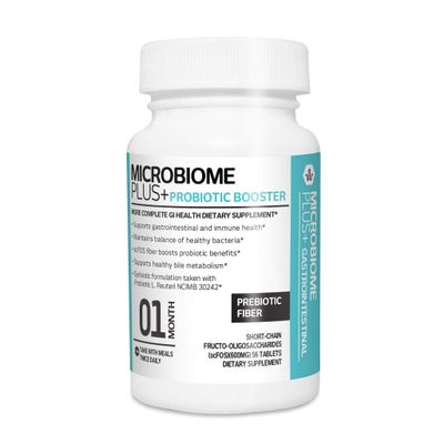 Microbiome Plus Prebiotics scFOS Prebiotic Fiber, Boosts Probiotic Benifits, GI Digestive Supplements, Allergy Safe and Gluten-Free for Men and Women (1 Month Supply) (1)