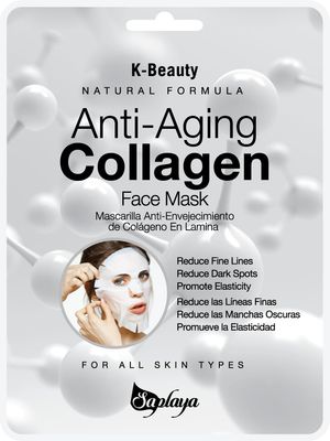 Saplaya Face Masks 6 Pack Scented Facemask Sheets Skin Care Mask Single Scent K-Beauty Natural Formula