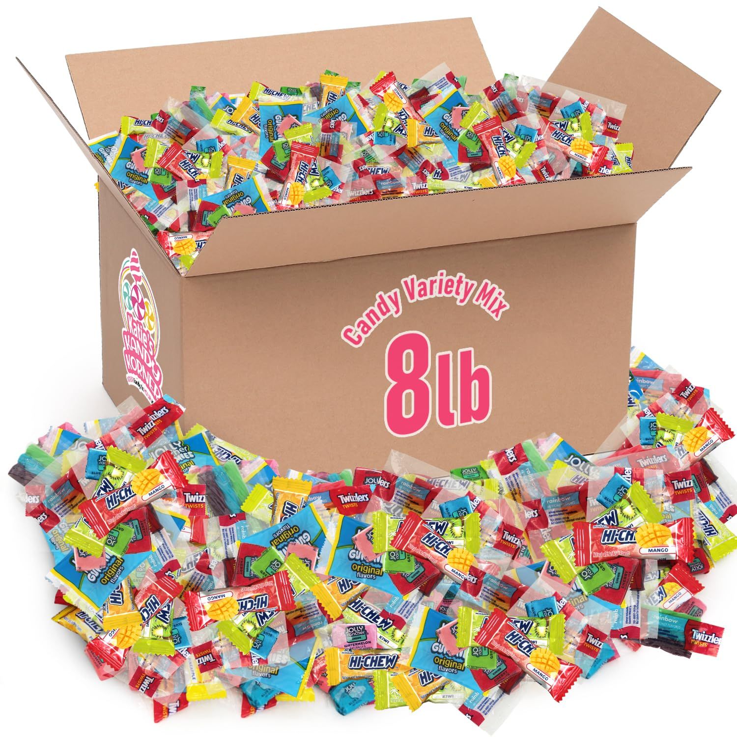 Candy Variety Pack of Bulk Candy Individually Wrapped, Perfect Assortment for Birthdays, Office Sharing and Everyday Snacking, Ideal Mix Variety Pack for Party Favors (8 Lb)