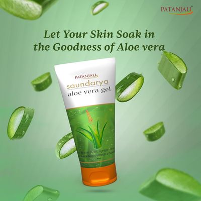 Patanjali Saundarya Aloe Vera Gel 60ml 2.02 fl oz - Pack Of 2