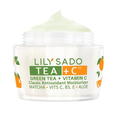 LILY SADO TEAC Green Tea Vitamin C Moisturizer - Antioxidant, Anti-Aging Anti-Wrinkle Daily Moisturizing Lotion - Hydrates, Softens, Firms Tones for Luscious, Radiant Skin. For Women Men