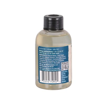 Top Hat East India Craft Concentrated Quinine Tonic Drink Syrup - 5x Natural Quinine Concentrate - Just Add Club Soda - 4oz Bottle