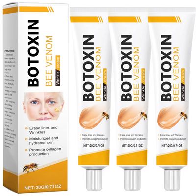 ZEWLSIB Botox Bee Venom Wrinkle Removal Cream, Anti-Aging, Restore and Enhance Skin Elasticity, Natural and Non-Irritating, Suitable for Sensitive, Dry, Oily Skin 3pcs