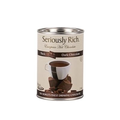 Fraus Dark Choco Hot Chocolate Mix - Rich and Velvety Dark Chocolate Cocoa Powder - Perfect for Cozy Winter Drinks - 250g Resealable Pack
