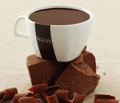 Fraus Dark Choco Hot Chocolate Mix - Rich and Velvety Dark Chocolate Cocoa Powder - Perfect for Cozy Winter Drinks - 250g Resealable Pack