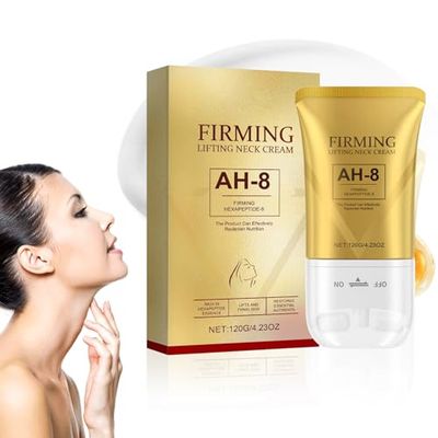 pticozu AH-8 Firming Neck Cream for Crepey Skin Body Care Comfort, Neck Firming Cream with Roller, Moisturizing Neck Tightening Lotions Cosmetic Skin Care Skin Repair