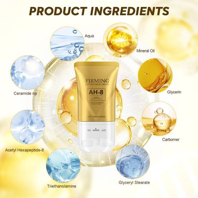 pticozu AH-8 Firming Neck Cream for Crepey Skin Body Care Comfort, Neck Firming Cream with Roller, Moisturizing Neck Tightening Lotions Cosmetic Skin Care Skin Repair