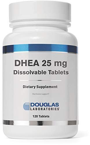 Douglas Laboratories DHEA 25 mg Dissolvable Tablets Supports Immune Health, Brain, Bones, Metabolism and Lean Body Mass 120 Tablets