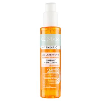 CLINIANS Vitamin C Illuminating Mask Cleansing Gel 150 ml, 5.0 Fl Oz made in Italy [italian import]