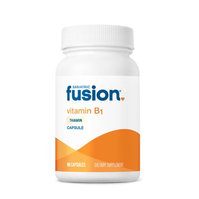 Bariatric Fusion Vitamin B1(Thiamine) for Bariatric Surgery Patients Including Gastric Bypass Sleeve Gastrectomy, Easy to Swallow Capsule, 90 Count