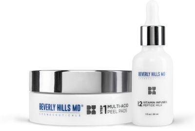 Beverly Hills MD Resurface Restore Youth Revealing System Peel Serum - Reduce Wrinkles- Anti-Aging Exfoliation Toner for Even, Moisturized Skin- Lighten Dark Spots on Face, Neck wPeptides