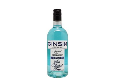 GINSIN 12 Botanics Gin Alcohol-Free 0.0 Non-Alcoholic Spirit, Mocktail Mixer, From Spain 700ml