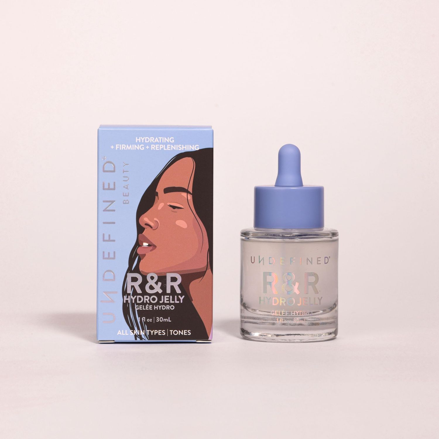 Undefined Beauty RR Hydro Jelly Face Eye Serum infused with Peptides, Hyaluronic Acid, Ashwagandha, Centella, Vegan Alternative to Snail Mucin for Dry Dehydrated Skin