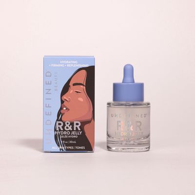 Undefined Beauty RR Hydro Jelly Face Eye Serum infused with Peptides, Hyaluronic Acid, Ashwagandha, Centella, Vegan Alternative to Snail Mucin for Dry Dehydrated Skin
