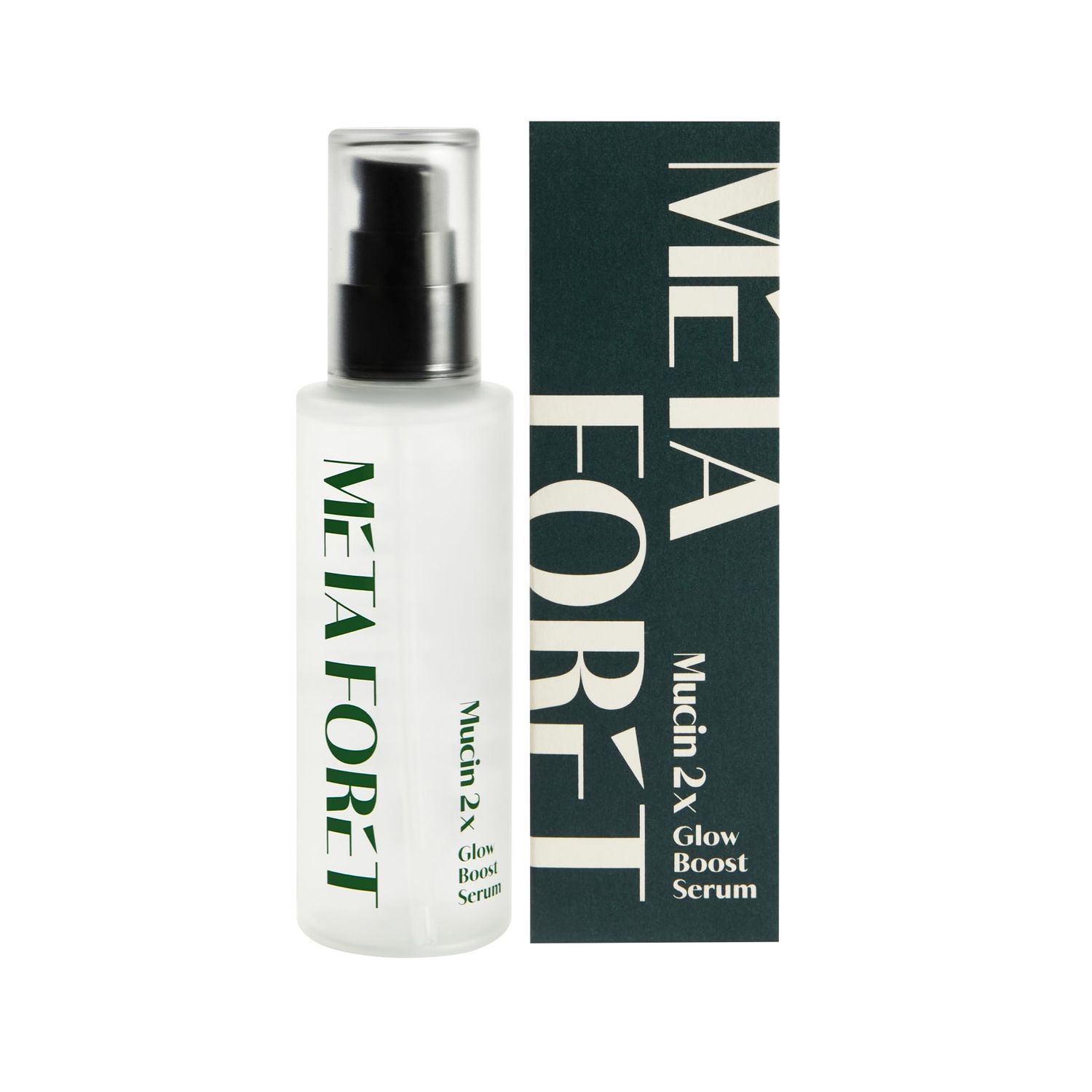 METAFORET Vegan Mucin 2x Boost Serum 3.38oz 100ml Day and Night Face Moisturizer for Dry, Sensitive, Acne Prone Skin, Hydrating, Nourishing, Anti Aging