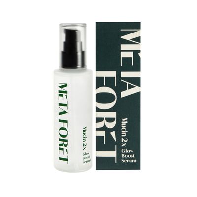 METAFORET Vegan Mucin 2x Boost Serum 3.38oz 100ml Day and Night Face Moisturizer for Dry, Sensitive, Acne Prone Skin, Hydrating, Nourishing, Anti Aging