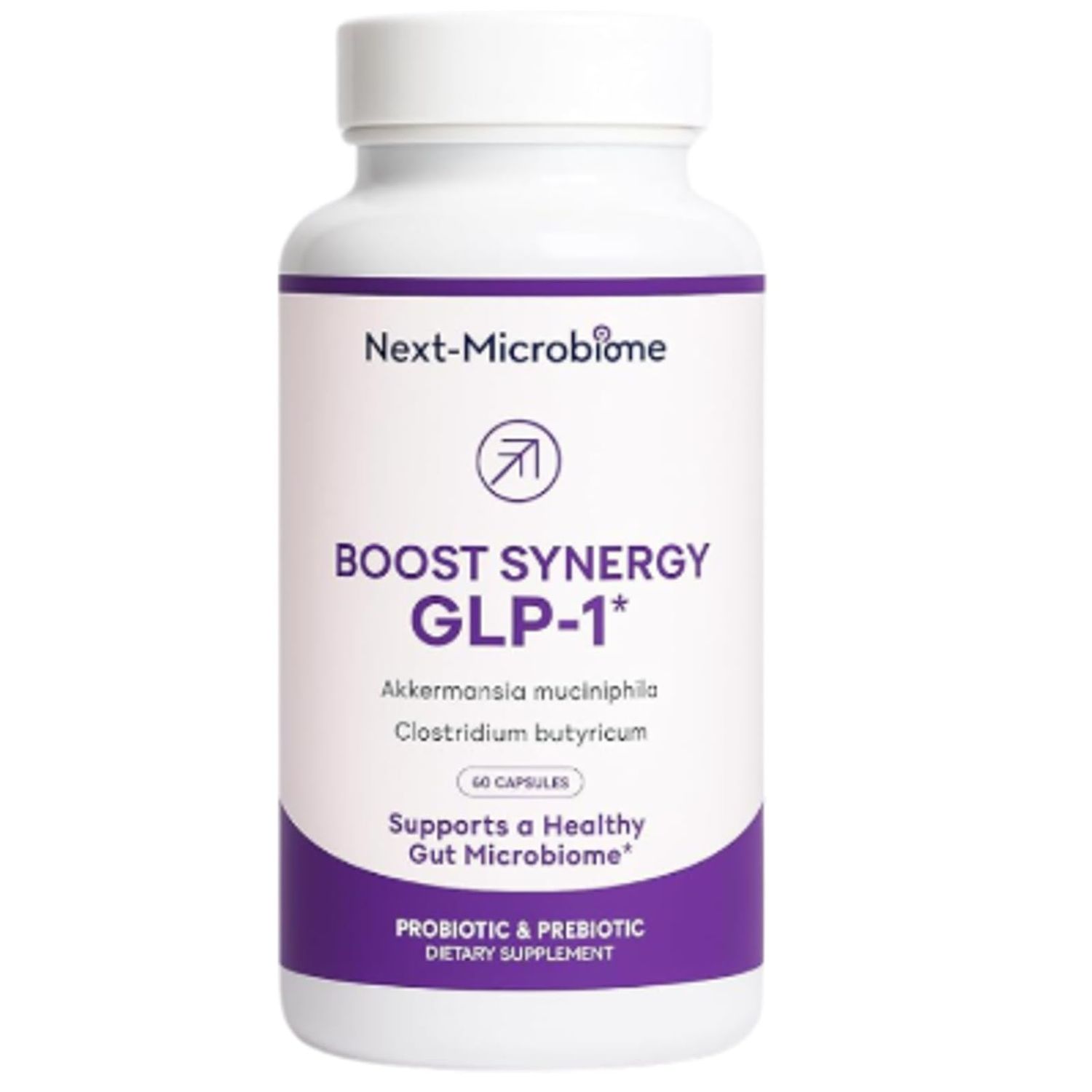 NEXT-MICROBIOME Boost Synergy Probiotic Akkermansia Muciniphila, Clostridium Butyricum HMO Ashwagandha, Supports Microbiome, Digestive Wellness Gut Health for Men Women (60 Capsules, 1-Pack)