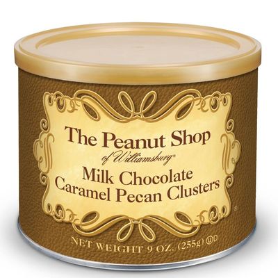 The Peanut Shop of Williamsburg - Chocolate Caramel Pecan Clusters - 9oz Tin