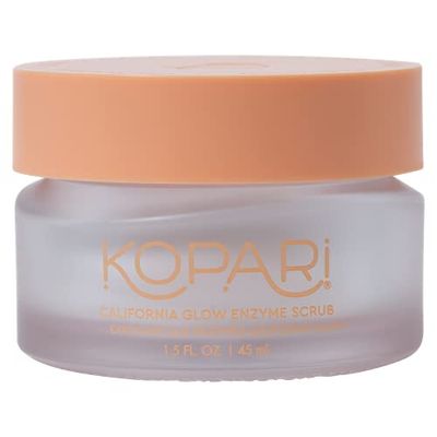 Kopari California Glow Enzyme Exfoliating Face Scrub, Clarifying Brightening Skin Exfoliation Facial Scrub, Supports Anti-Aging, 100 Organic Coconut Oil, Cruelty Free, Vegan, 1.5 Fl Oz
