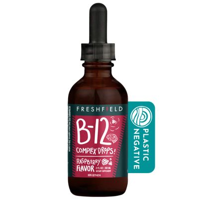 Freshfield B Complex Drops: B12, B2, B3, B5, and B6, Vegan-Friendly Liquid Formula, Enhanced Absorption 1200 mcg Methylcobalamin Energize, Elevate Mood, and Support Heart Health