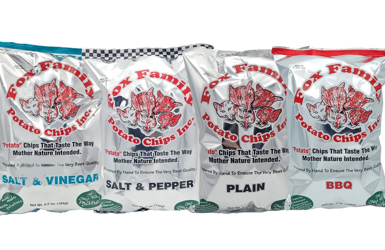 Fox Family Potato Chips, 7oz, Made in Maine - (Assorted)