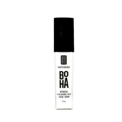 Greyfeather Hyaluronic Acid Serum for Face - Hydrating, Brightening Anti-Aging Formula with Vitamin C, Niacinamide, Aloe Botanical Extracts - Natural, Skin-Loving Serum for Radiant Glow (1.7 oz)