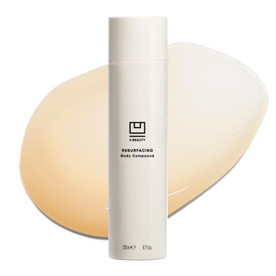 U Beauty Resurfacing Body Compound - Firming AHA Retinol Serum, Phytic, Lactic Glycolic Acids Tackle Keratosis Pilaris Uneven Texture - Shea Butter Papain for Hydrated Soothed Skin - 6.7 Fl Oz
