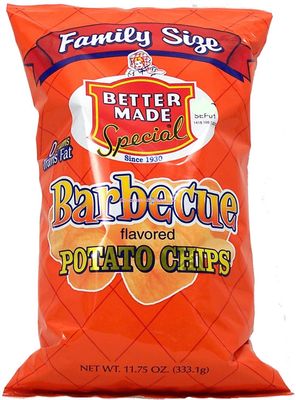 Better Made Barbecue Flavored Potato Chips Family Size 9.5 Ounce