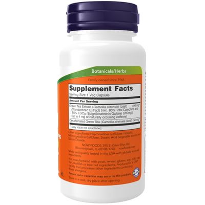 NOW Foods Supplements, EGCg Green Tea Extract 400 mg, Free Radical Scavenger, 90 Veg Capsules