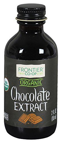 Frontier Co-op Organic Chocolate Extract, 2 Ounce Glass Jar, Warm Flavor for Desserts, Cheesecake, Coffee and Smoothies