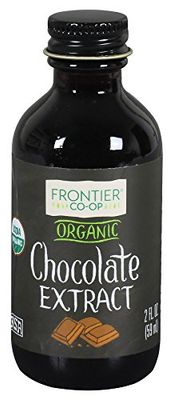 Frontier Co-op Organic Chocolate Extract, 2 Ounce Glass Jar, Warm Flavor for Desserts, Cheesecake, Coffee and Smoothies