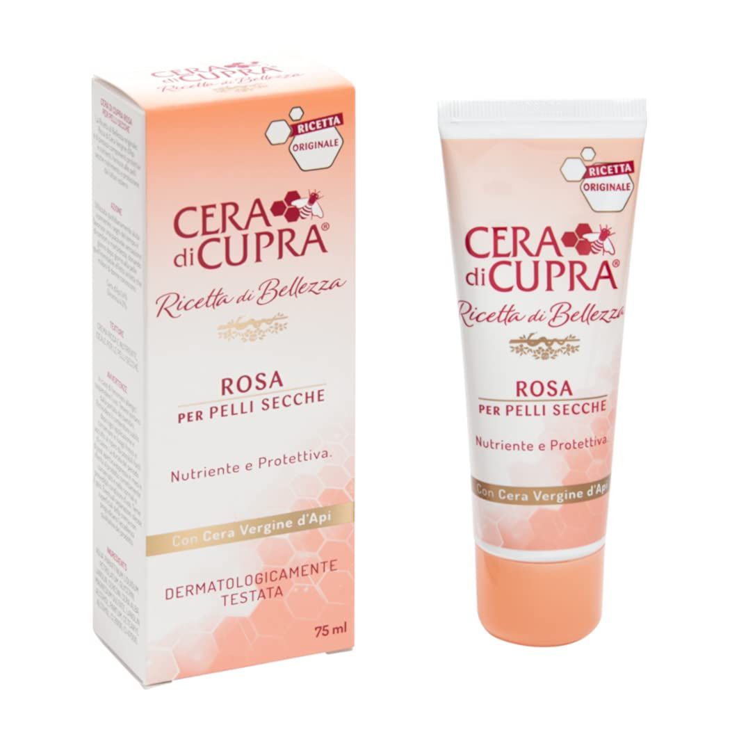 Cera di Cupra&quot;Rosa per Pelli Secche&quot; Cream for Dry Skin, Anti-age Formula - 2.5 Fluid Ounces (75ml) Tube [ Italian Import ]