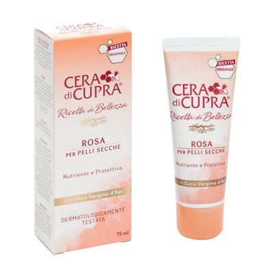 Cera di Cupra&quot;Rosa per Pelli Secche&quot; Cream for Dry Skin, Anti-age Formula - 2.5 Fluid Ounces (75ml) Tube [ Italian Import ]