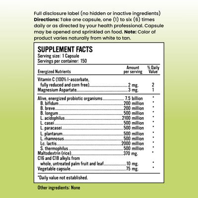 Peak Probiotic 7.5 Billion Peak Harvested Probiotics 10 Active Strains for Gut Health Acidophilus Probiotic for Digestive Health probiotics for Women, probiotics for Men