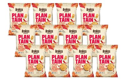 Inka Crops Inka Chips- Chile Picante Plantain chips,4 Ounce (Pack of 12)