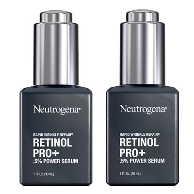 Neutrogena Rapid Wrinkle Repair Retinol Power Facial Serum Age Perfect Midnight Serum Pro .5 - 1oz 30ml - (2-Pack Anti Aging Serum 2oz)